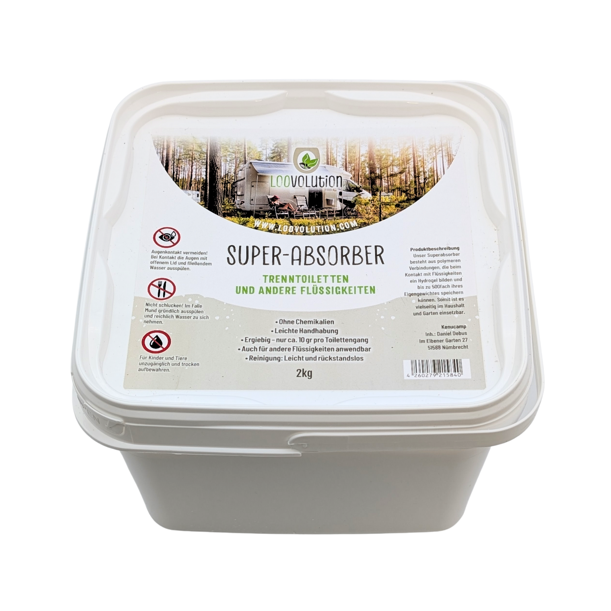 Loovolution® - Superabsorber Granulat zum aufsaugen jeglicher Flüssigkeiten