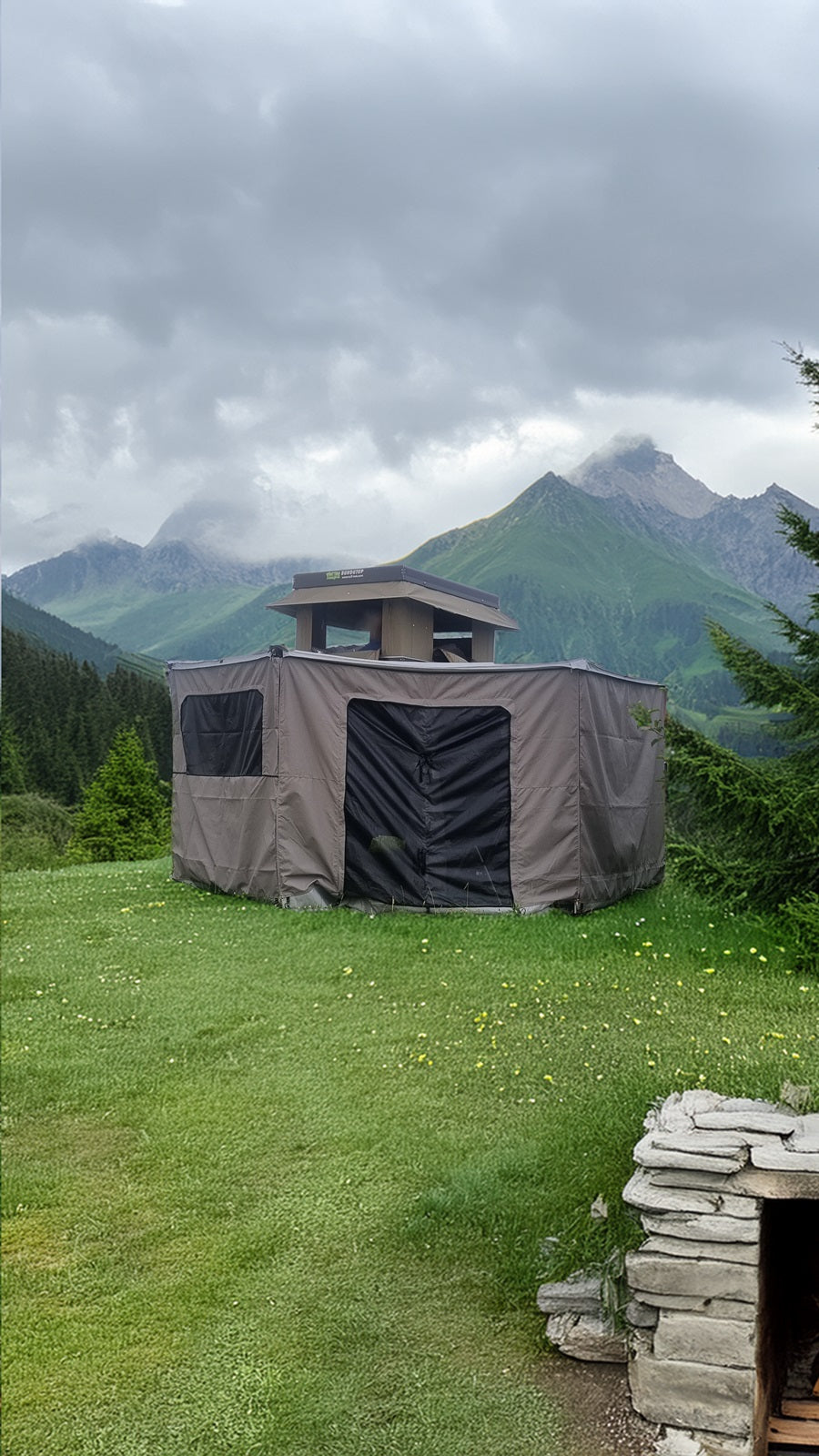 Quick Pitch - Seitenwand-Set 270° Markise