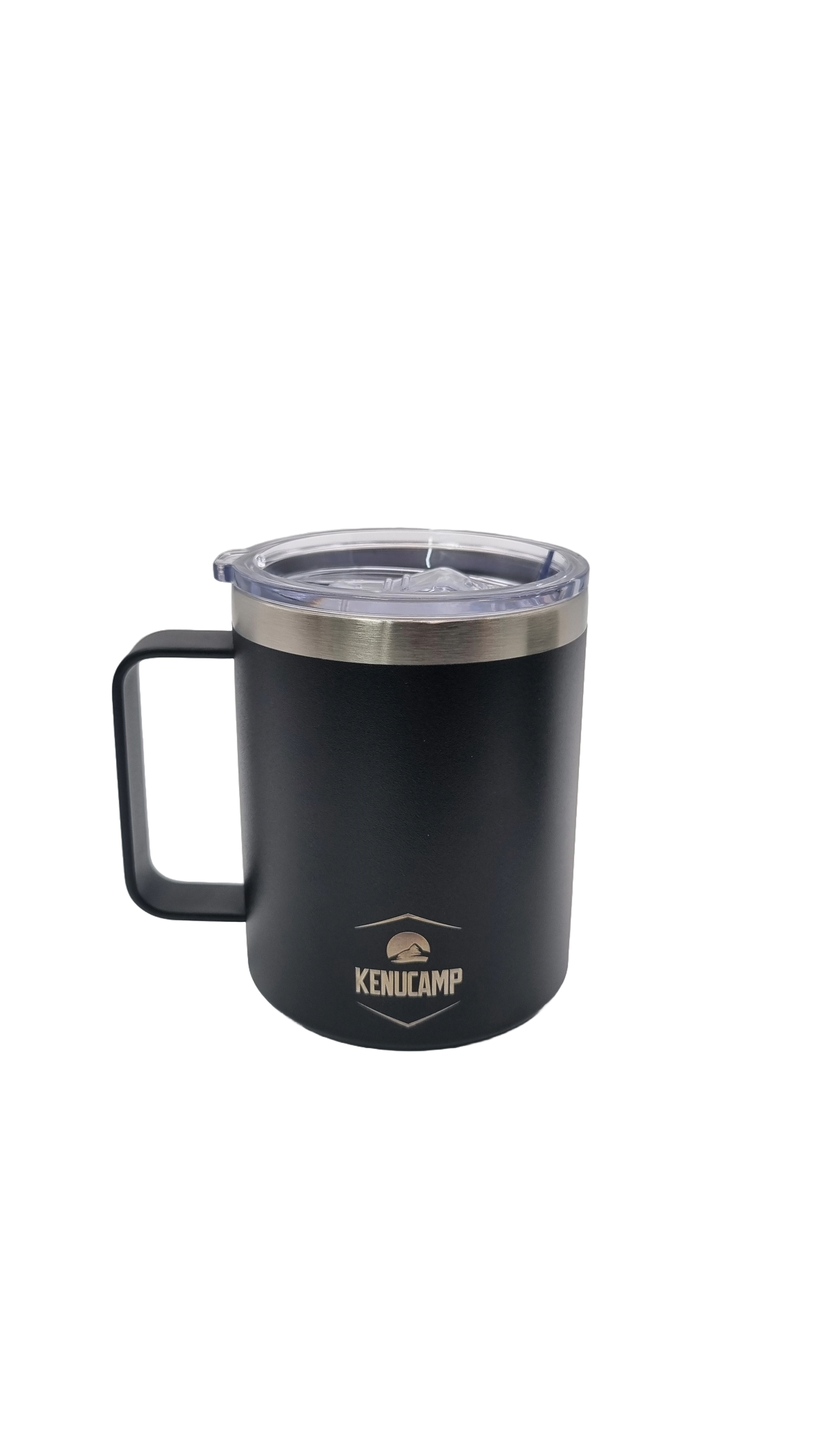 Kenucamp - Edelstahl Tasse mit Deckel, Isolierend (2te Wahl)- 350 ml