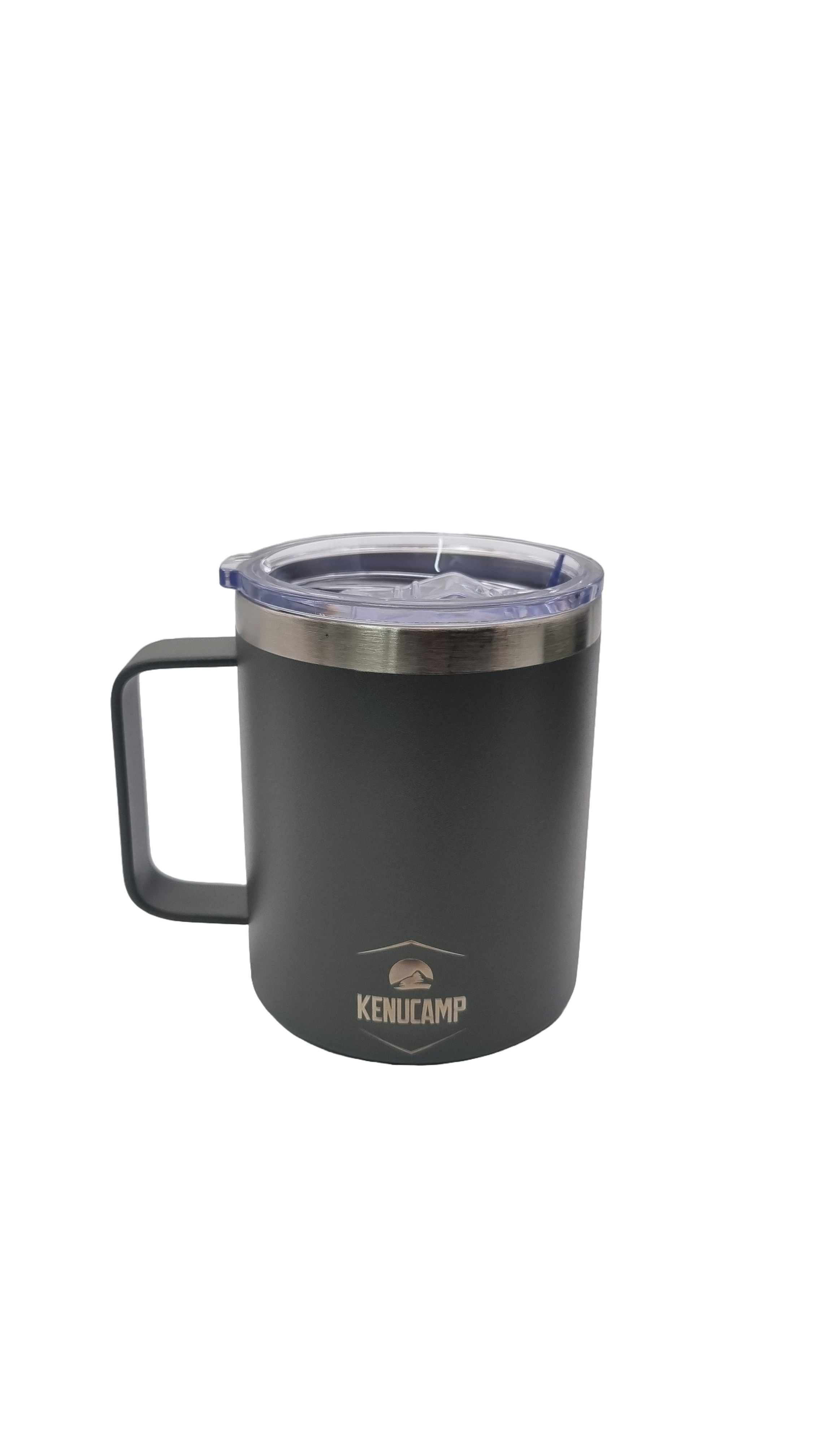 Kenucamp - Edelstahl Tasse mit Deckel, Isolierend (2te Wahl)- 350 ml