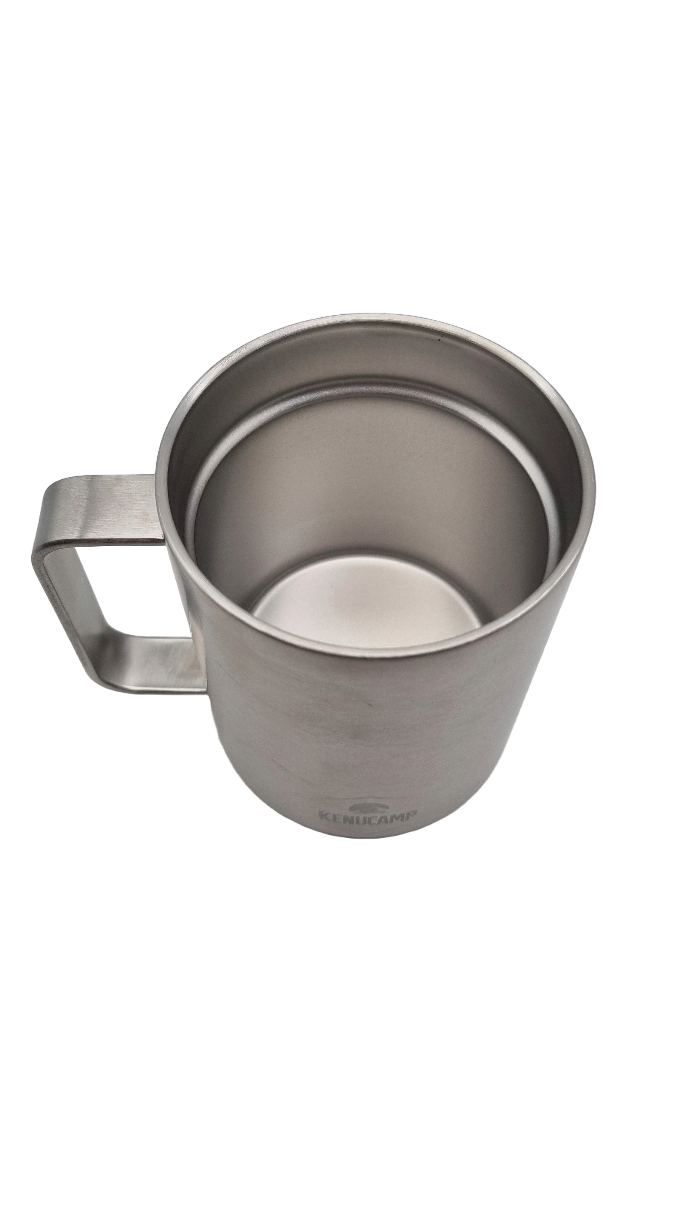Kenucamp - Edelstahl Tasse mit Deckel, Isolierend (2te Wahl)- 350 ml