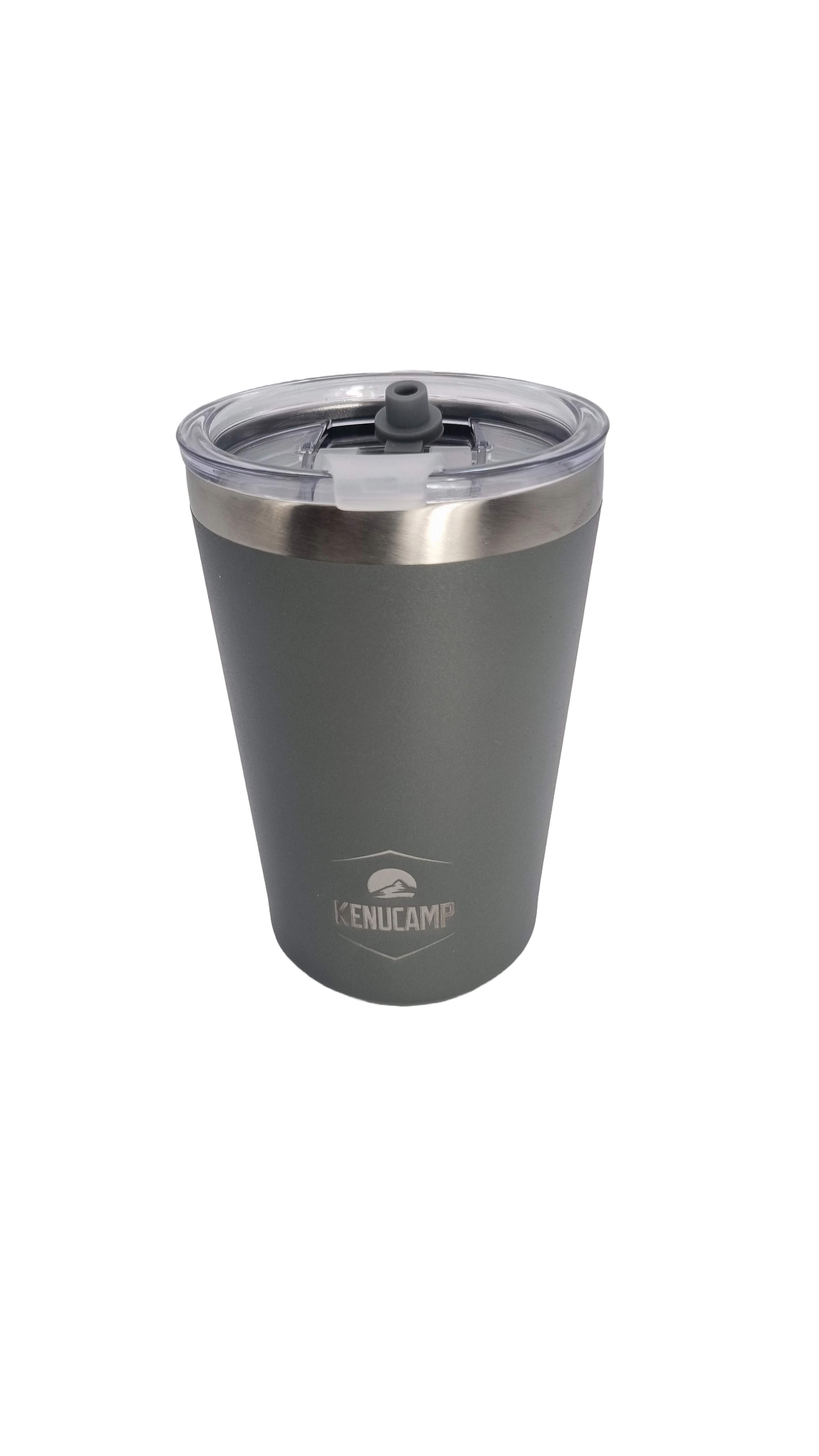 Kenucamp - Edelstahl-Kaffeebecher mit Deckel, Isolierend – 350 ml
