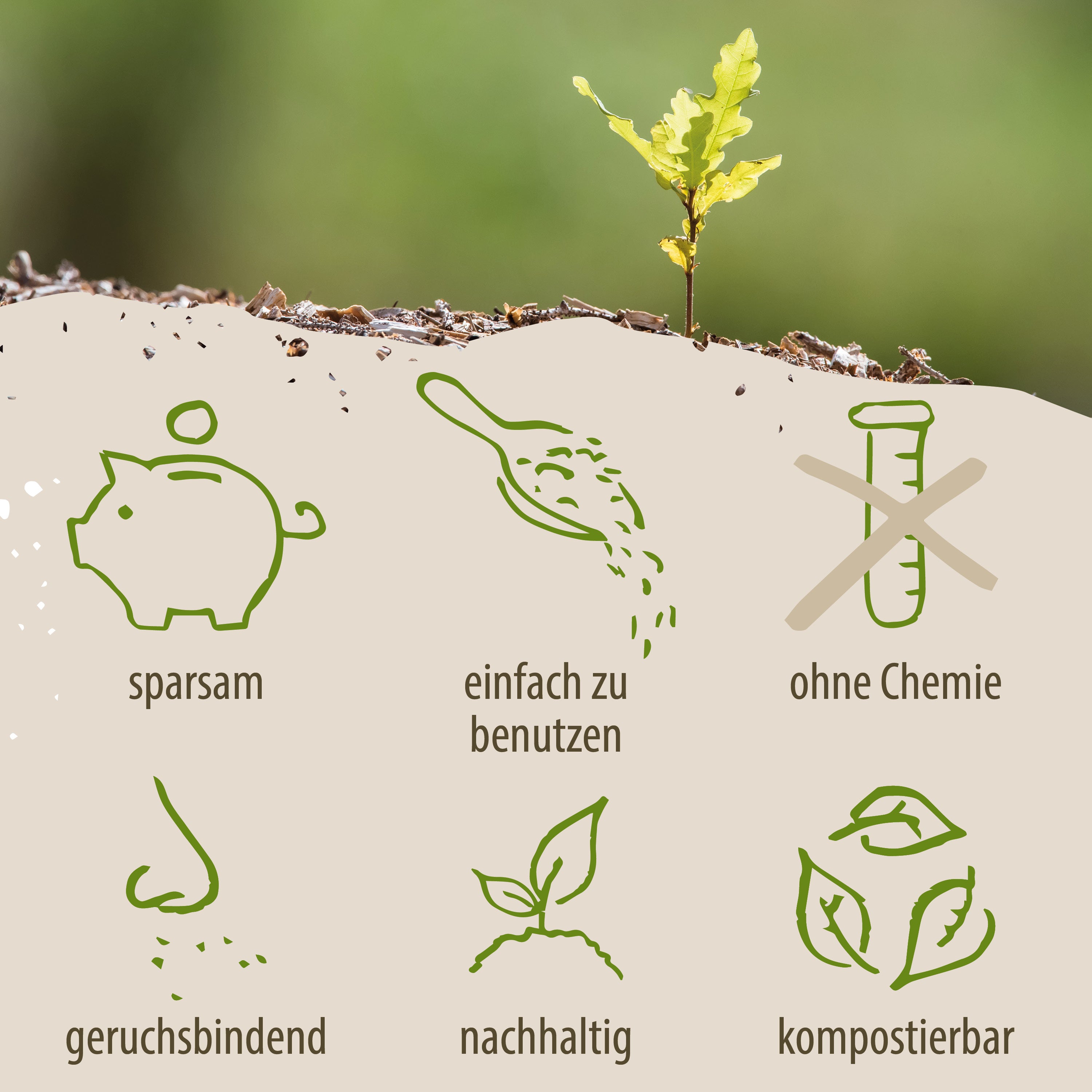 Loovolution - Einstreu für Trockentrenntoiletten mit Eukalyptusduft – 14 kg