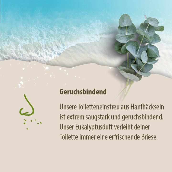 Loovolution - Einstreu für Trockentrenntoiletten mit Eukalyptusduft – 400 g