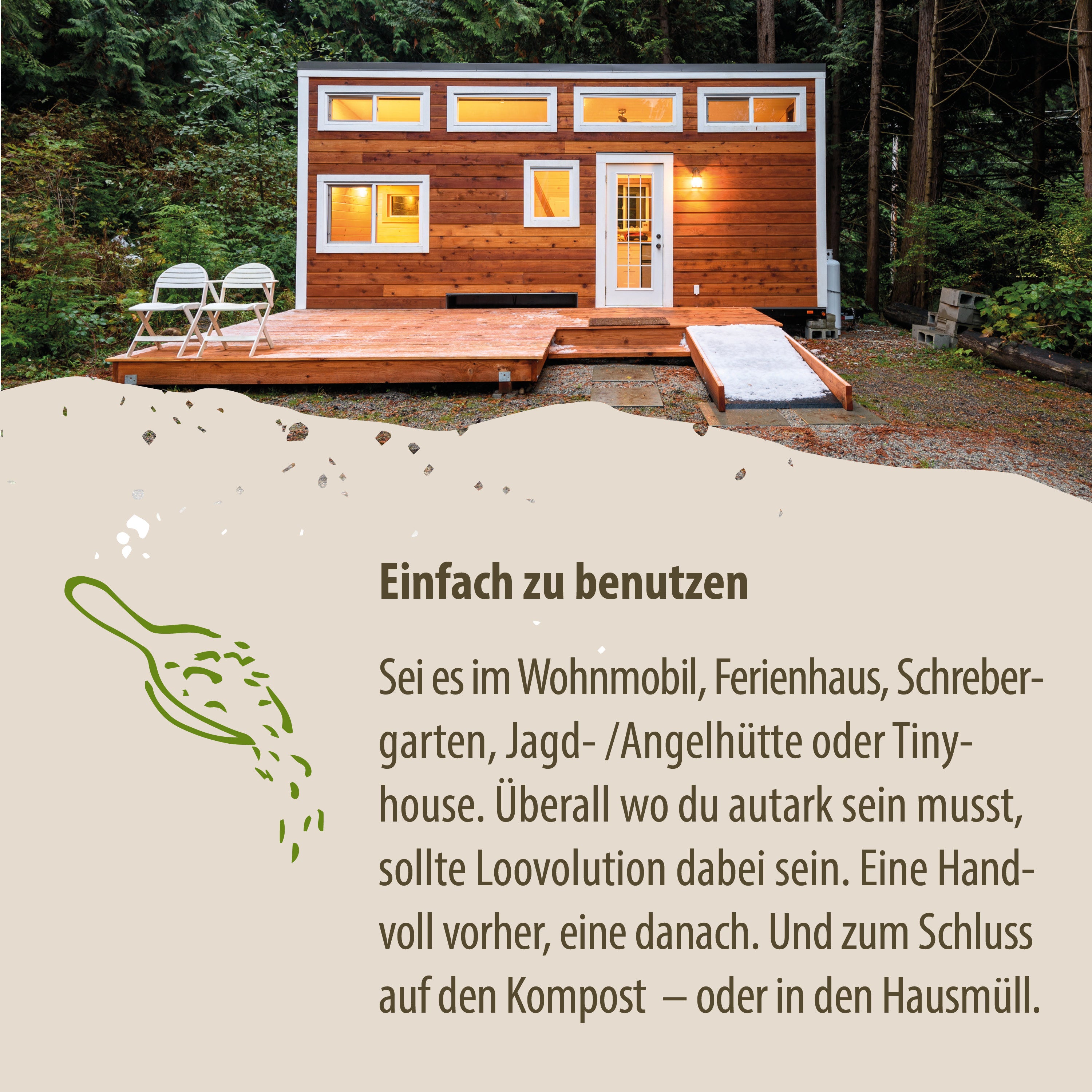 Loovolution - Einstreu für Trockentrenntoiletten Natur – 14 kg