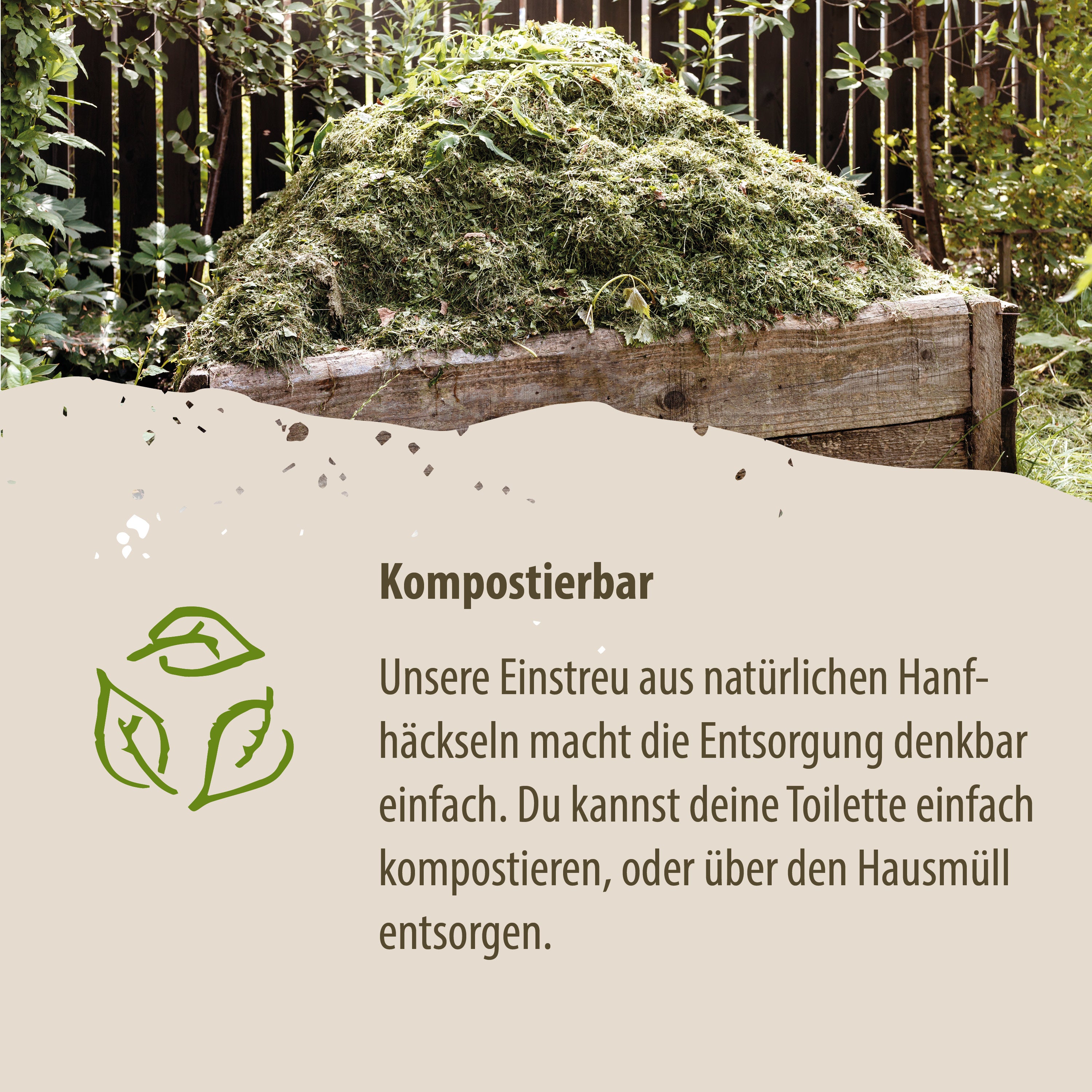 Loovolution - Einstreu für Trockentrenntoiletten Natur – 14 kg