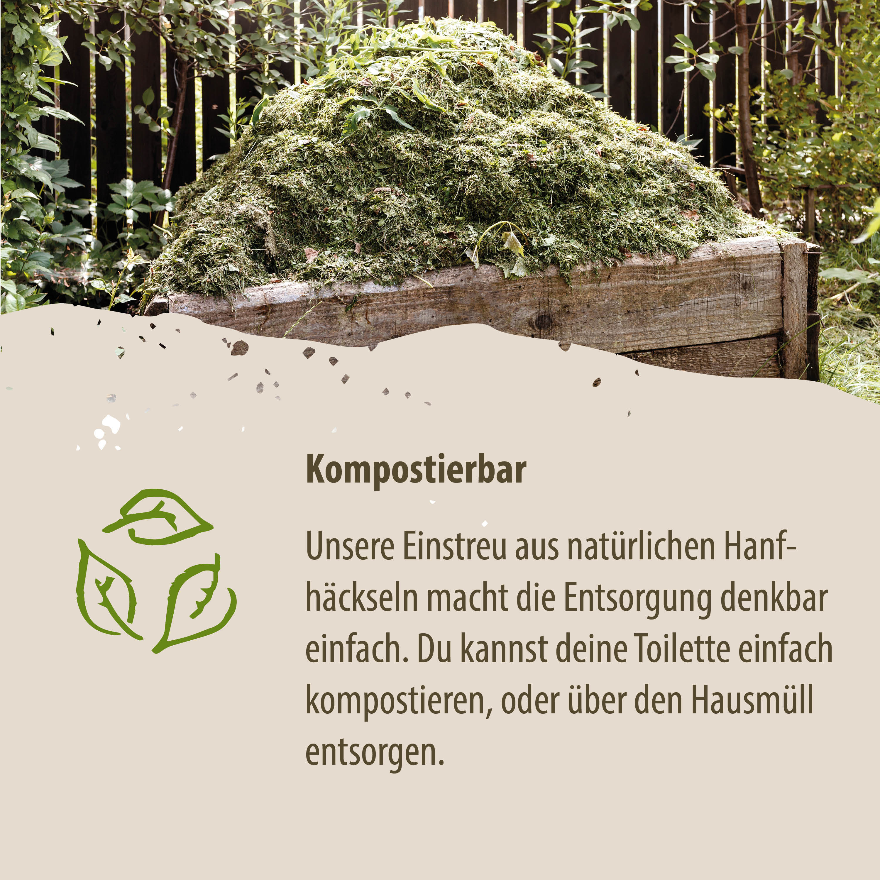 Loovolution - Einstreu für Trockentrenntoiletten natur – 3 kg