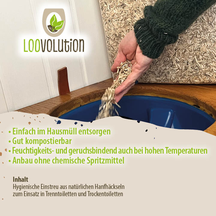 Loovolution - Einstreu für Trockentrenntoiletten natur – 400 g