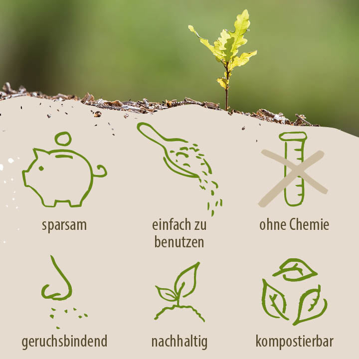 Loovolution - Einstreu für Trockentrenntoiletten natur – 400 g