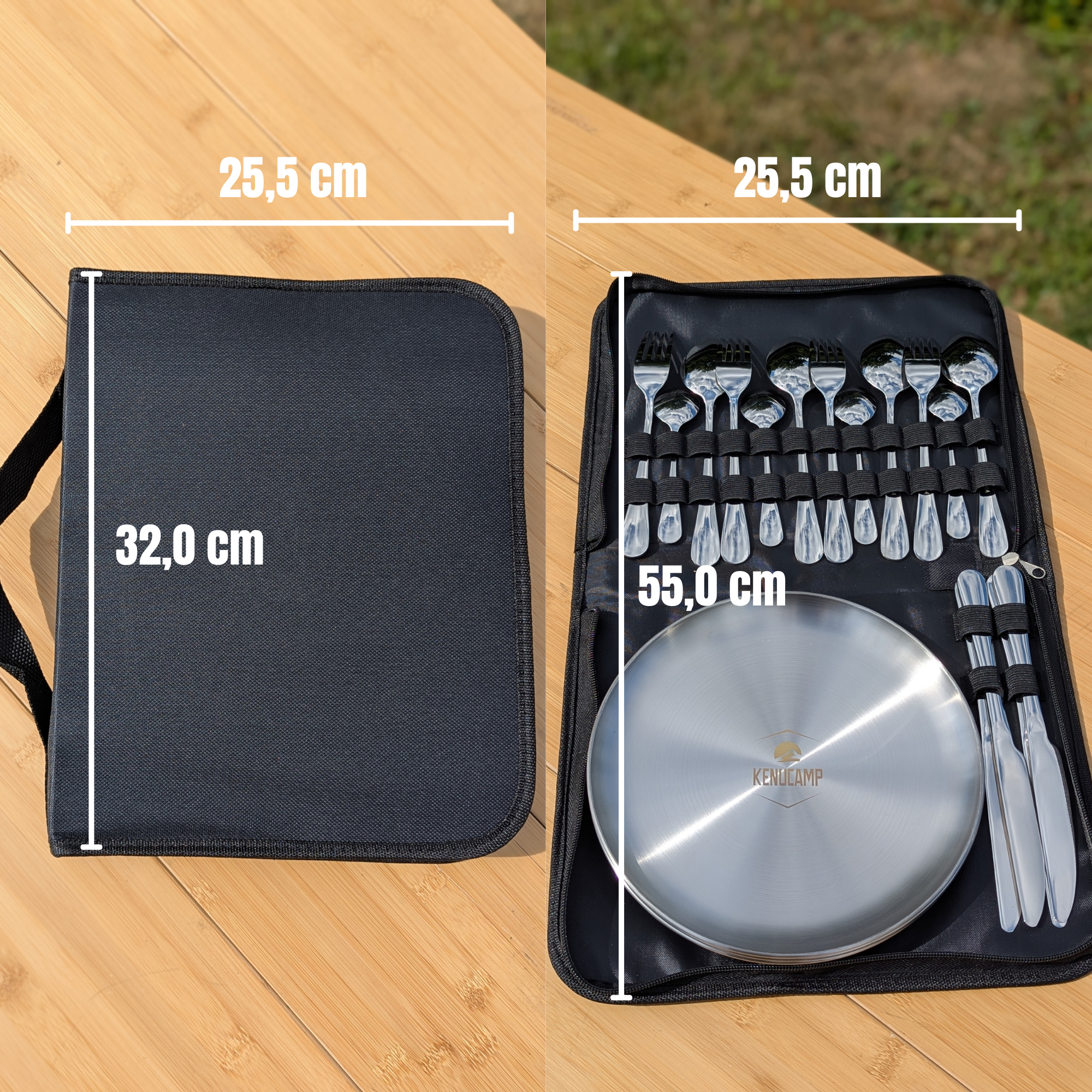 Kenucamp - Camping Besteckset 4 Personen