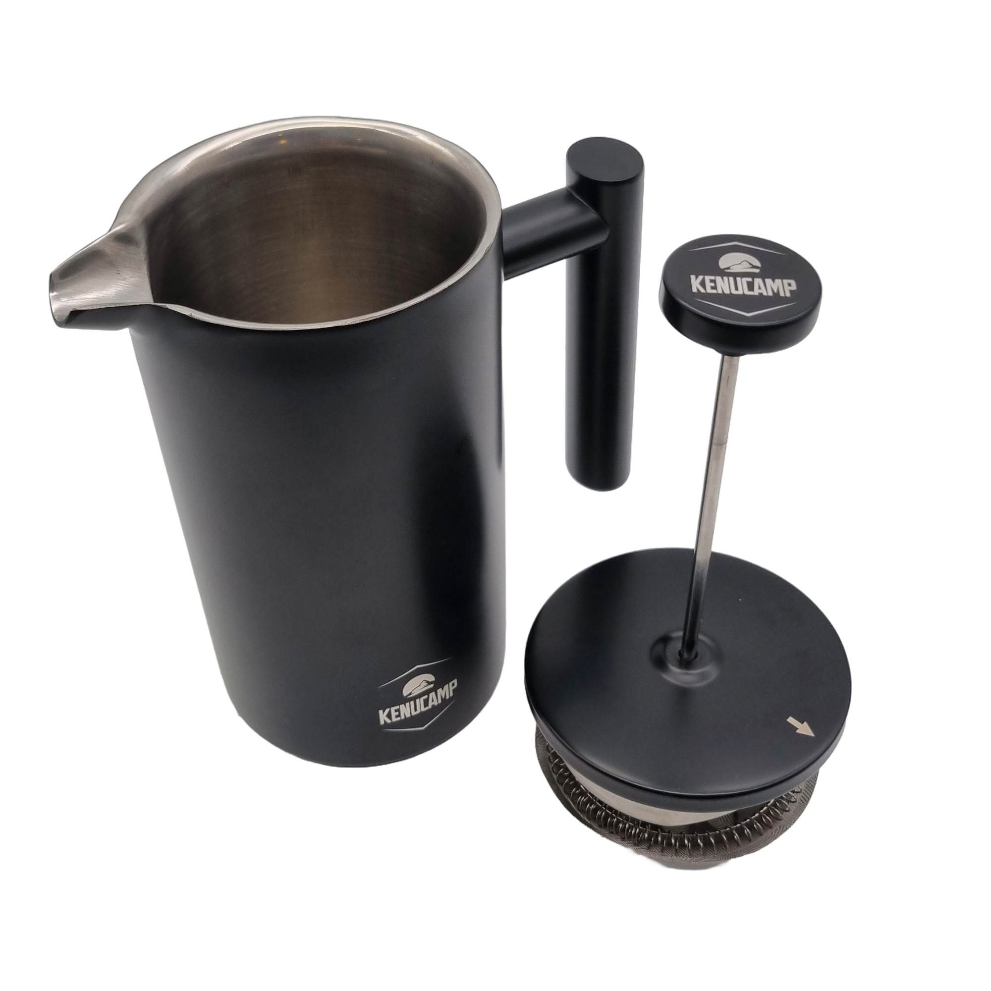 Kenucamp - French Press aus Edelstahl, Isolierend  - 800 ml