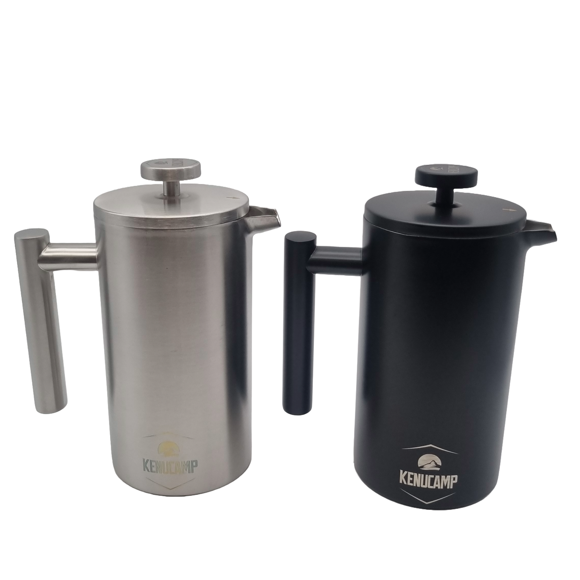 Kenucamp - French Press aus Edelstahl, Isolierend (2te Wahl) - 800 ml