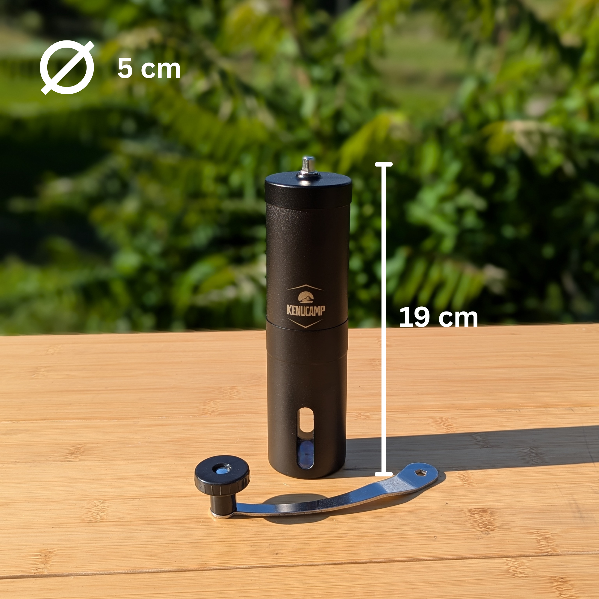 Kenucamp - Manuelle Kaffeemühle aus Edelstahl (2te Wahl)