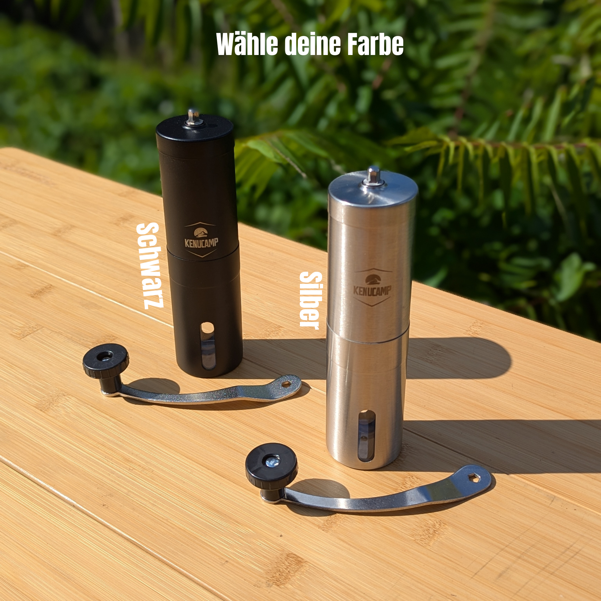 Kenucamp - Manuelle Kaffeemühle aus Edelstahl (2te Wahl)