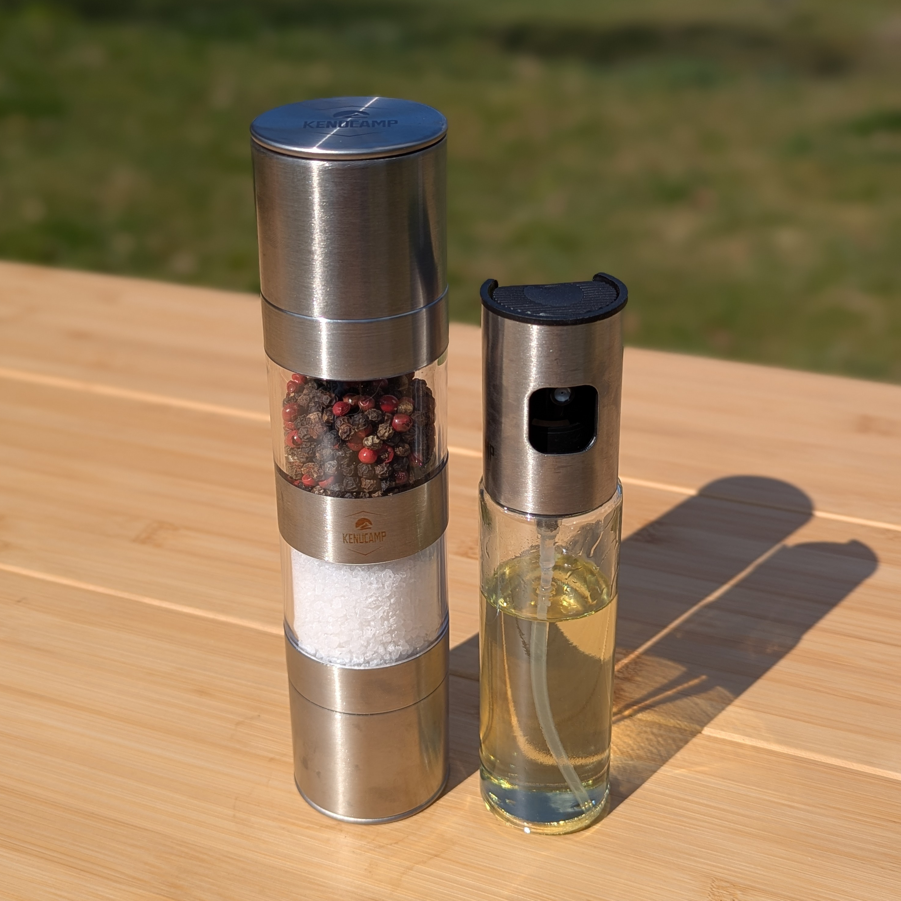 Kenucamp - Salz- & Pfeffer-Mühle / Ölsprüher im Set