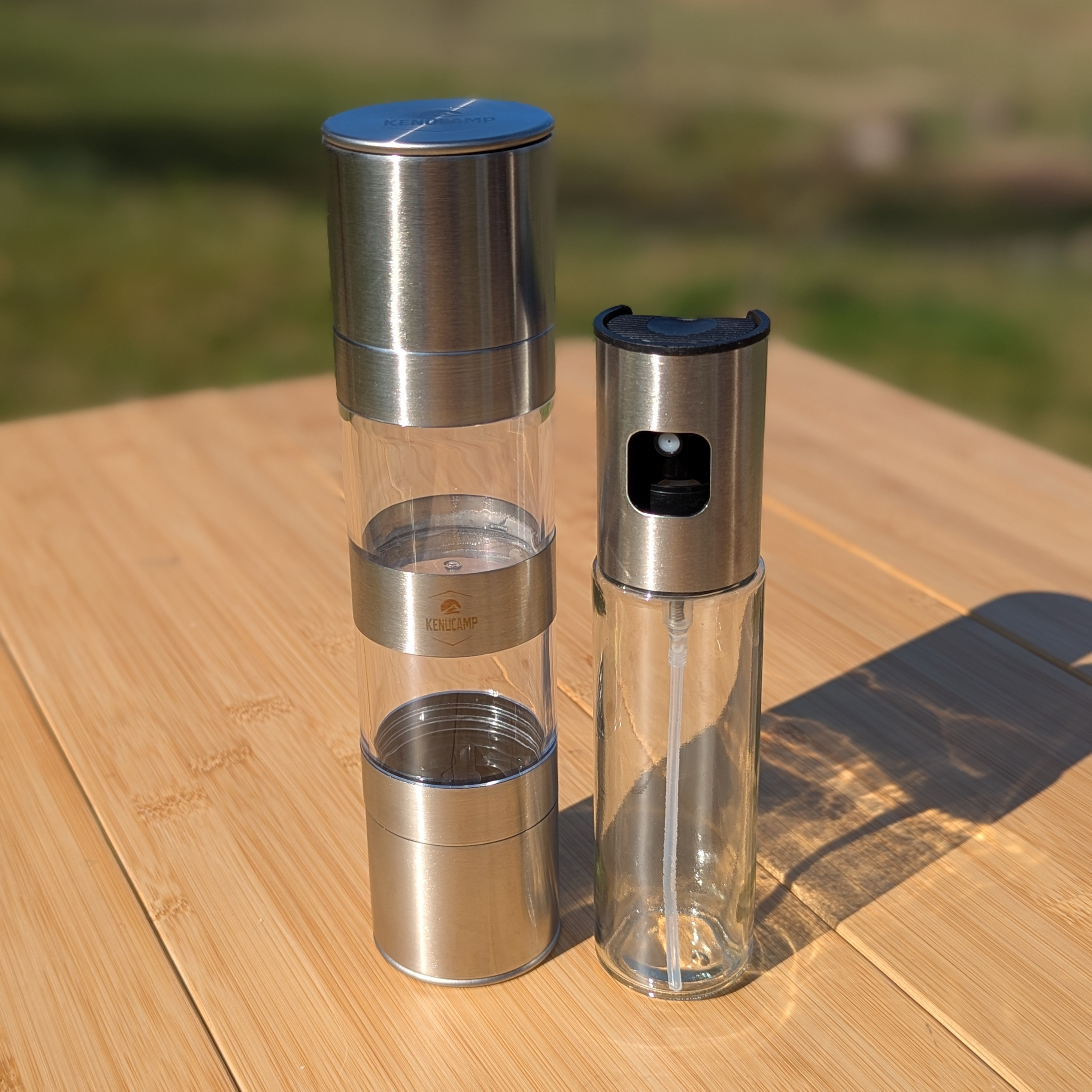 Kenucamp - Salz- & Pfeffer-Mühle / Ölsprüher im Set