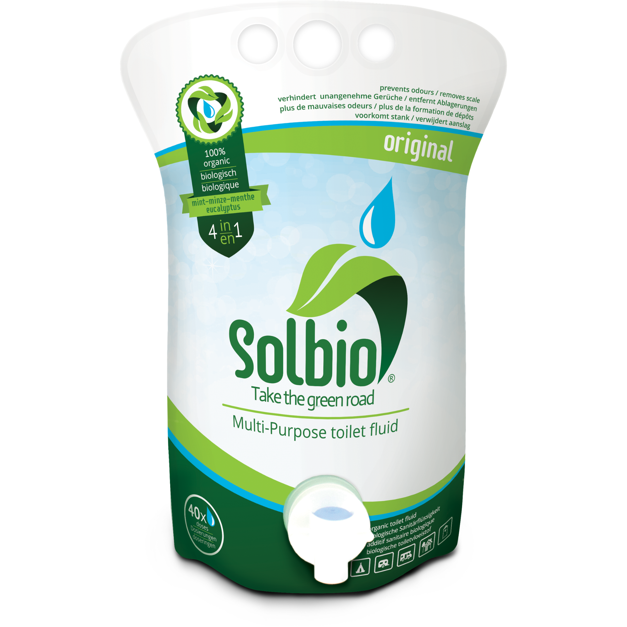Solbio Original XL 1,6 L | Biologische Toilettenflüssigkeit 4-in-1 für Camping & Vanlife