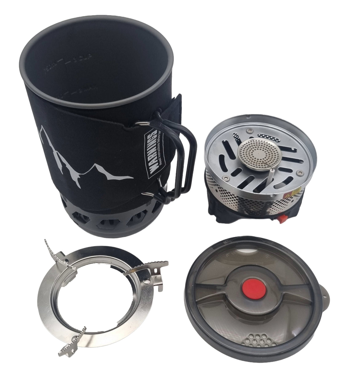Kenucamp - Hochwertiger Gas Wasserkocher / Gas Kocher 0,9 L