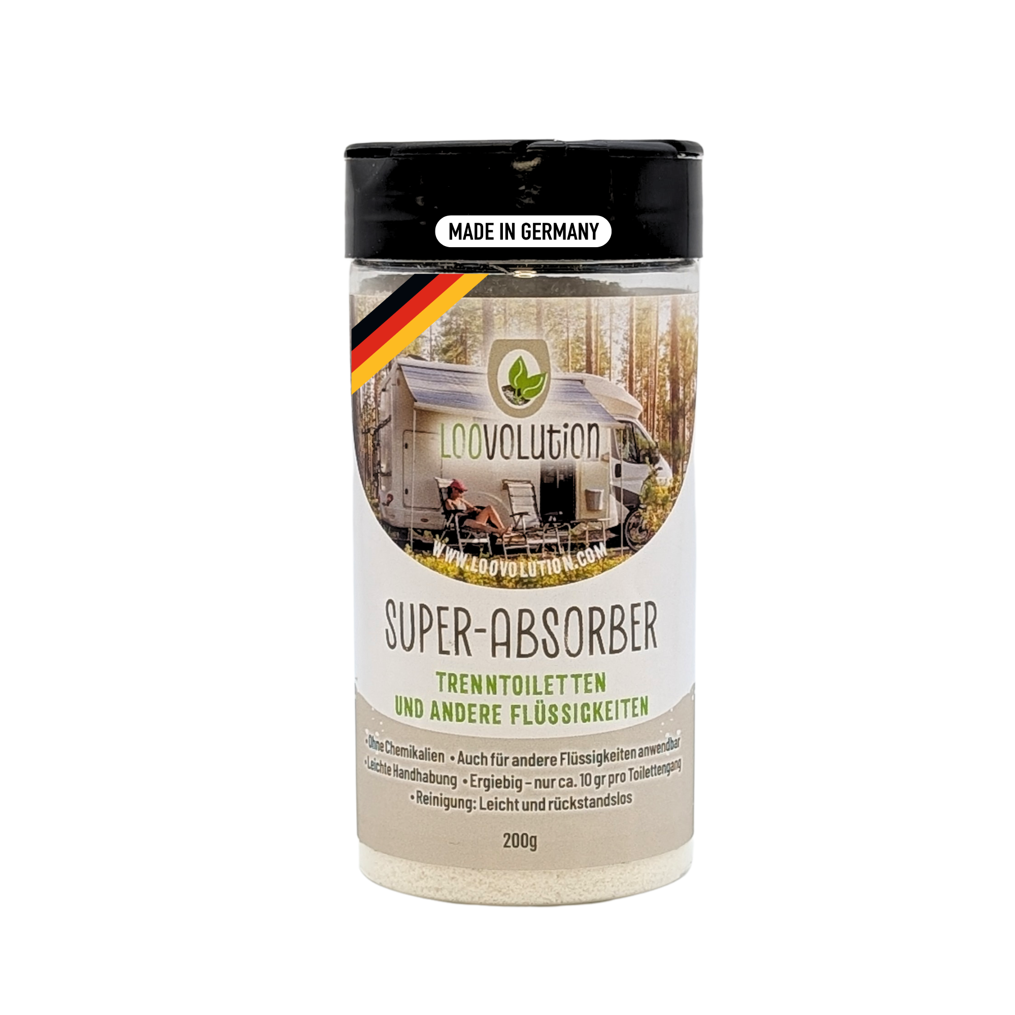 Loovolution® - Superabsorber Granulat zum aufsaugen jeglicher Flüssigkeiten