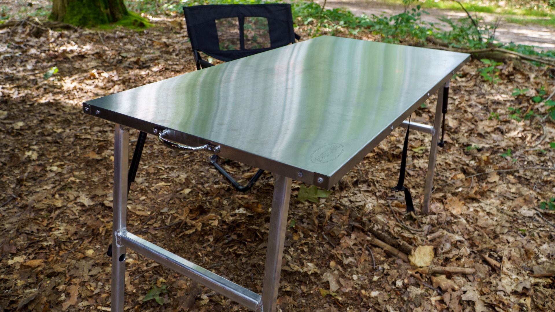 campingtisch edelstahl Bushtech