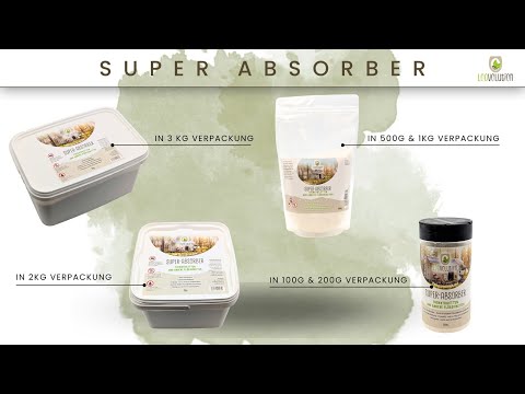 Loovolution - Superabsorber Granulat zum aufsaugen jeglicher Flüssigkeiten