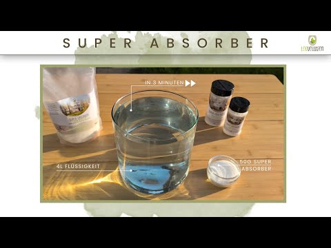 Loovolution - Superabsorber Granulat zum aufsaugen jeglicher Flüssigkeiten