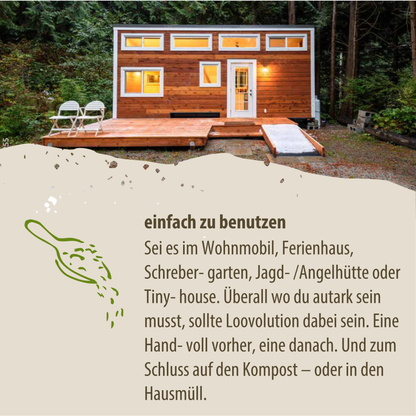 Loovolution - Kokosziegel 600g stark saugendes Einstreu für Trenntoiletten, platzsparend, natürlich & ergiebig
