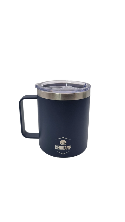 Onebttl Reise-Kaffeetasse Aus Edelstahl – Isoliert, 590 Ml, Mit Auslaufsicherem Deckel, Perfekt Als Geschenk (Blue Jay Design)