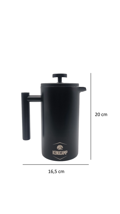 Kenucamp - French Press aus Edelstahl, Isolierend  - 800 ml
