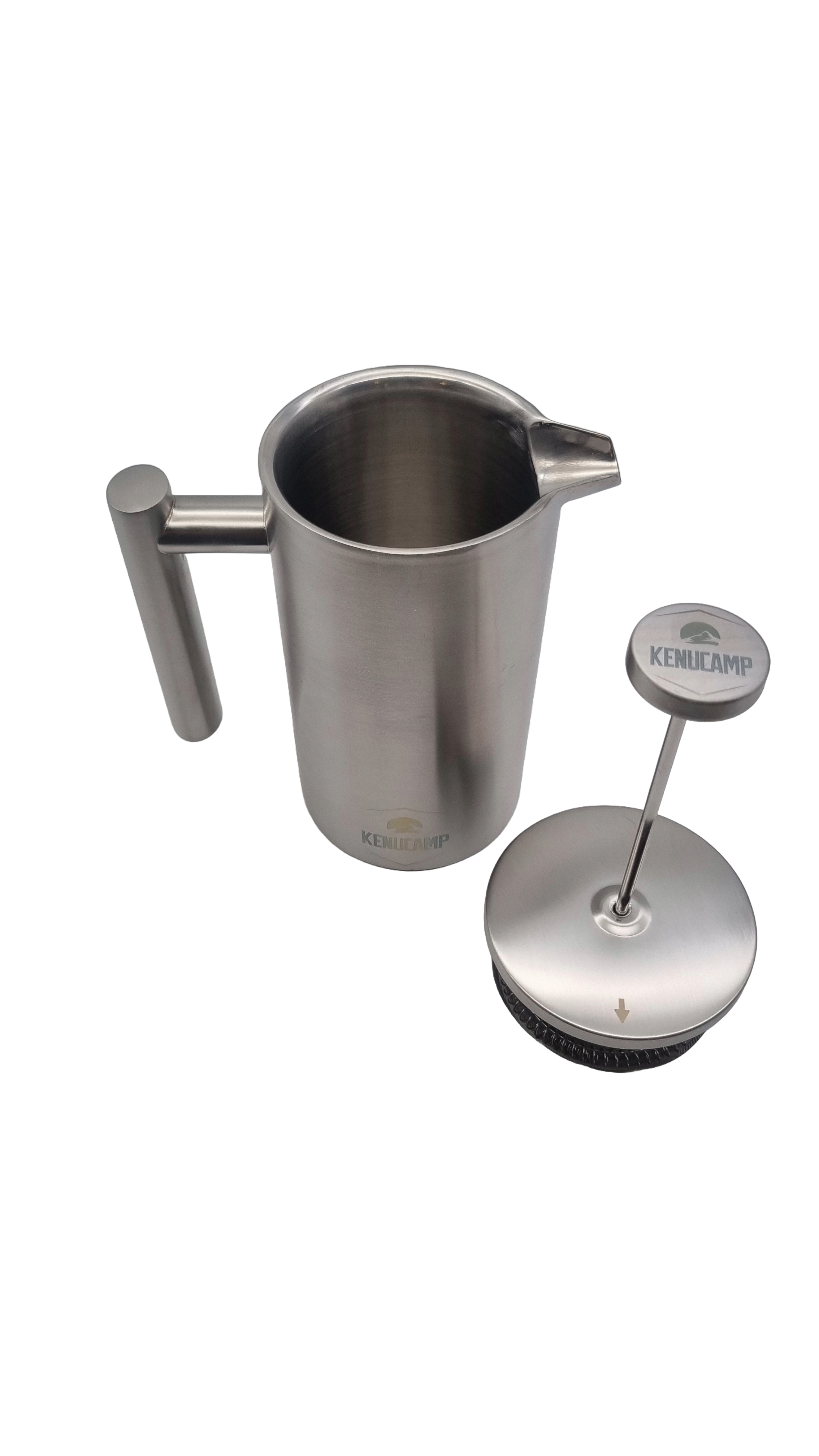 Kenucamp - French Press aus Edelstahl, Isolierend  - 800 ml