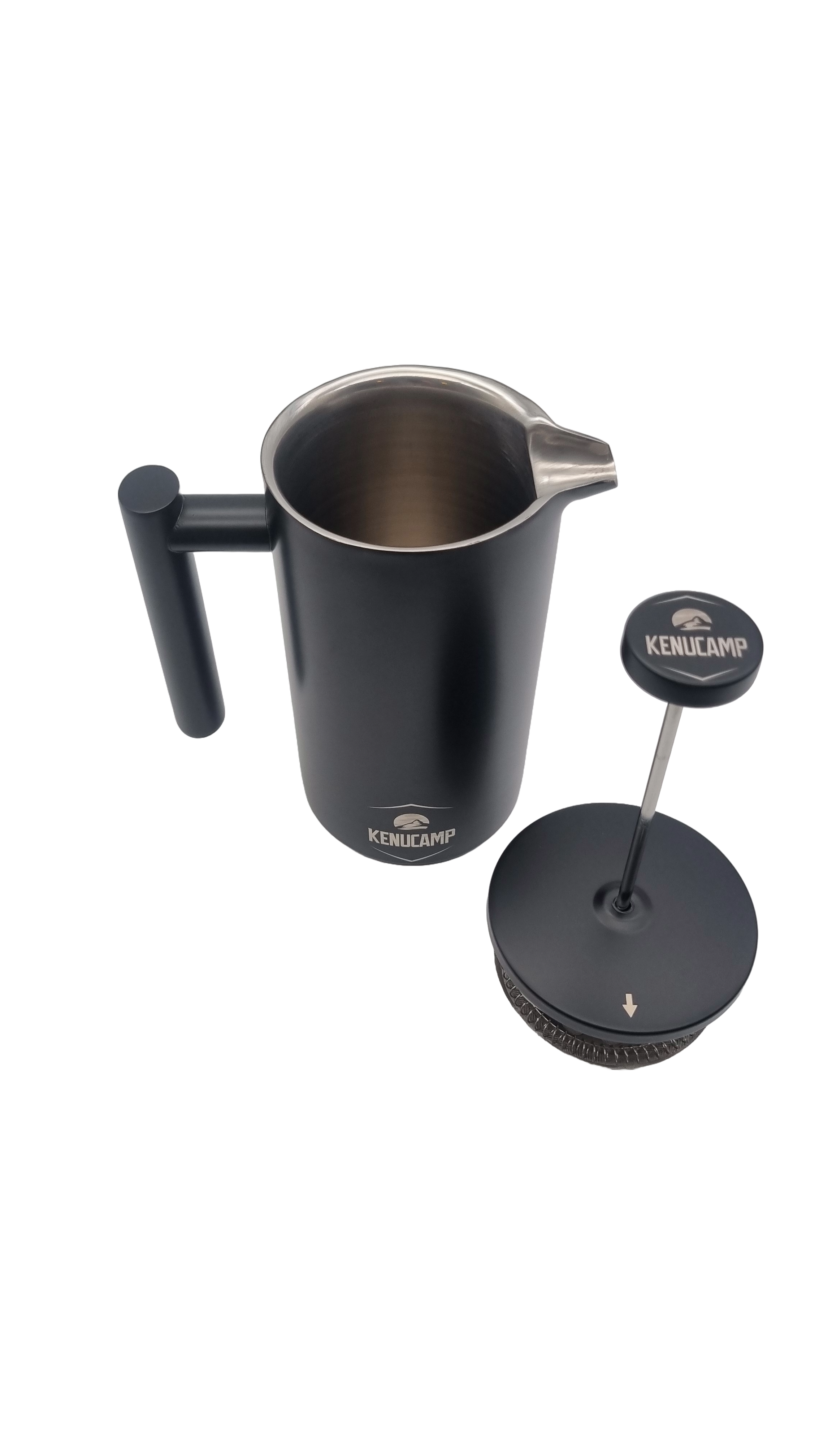 Kenucamp - French Press aus Edelstahl, Isolierend  - 800 ml