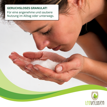 Loovolution® - Superabsorber Granulat zum aufsaugen jeglicher Flüssigkeiten