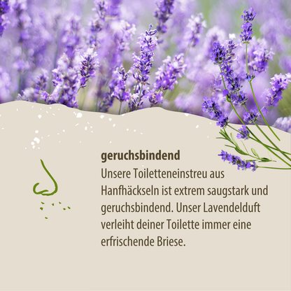 Loovolution - Einstreu für Trockentrenntoiletten mit Lavendelduft – 3 kg