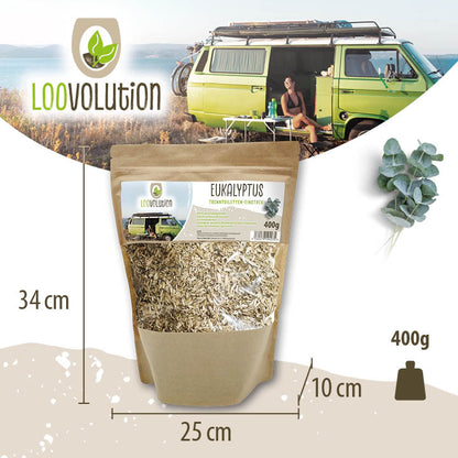 Loovolution - Einstreu für Trockentrenntoiletten mit Eukalyptusduft – 400 g