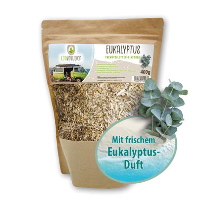 Loovolution - Einstreu für Trockentrenntoiletten mit Eukalyptusduft – 400 g