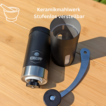 Kenucamp - Manuelle Kaffeemühle aus Edelstahl (2te Wahl)