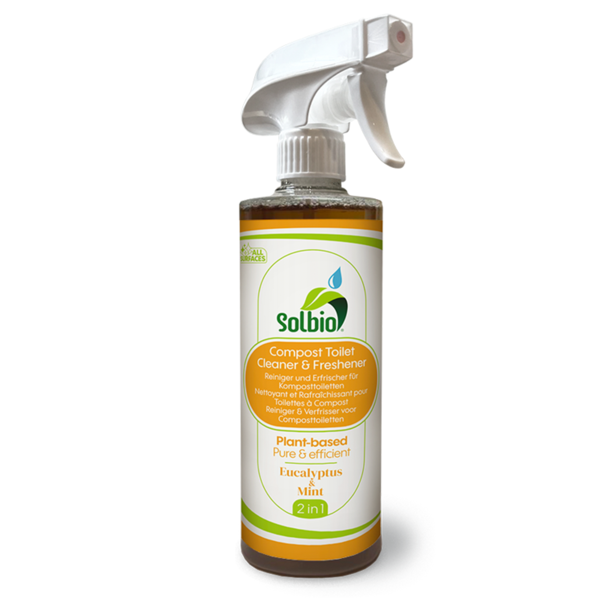 Solbio Reiniger & Erfrischer für Trockentrenntoiletten 500 ml | Natürliche Reinigung & Frische