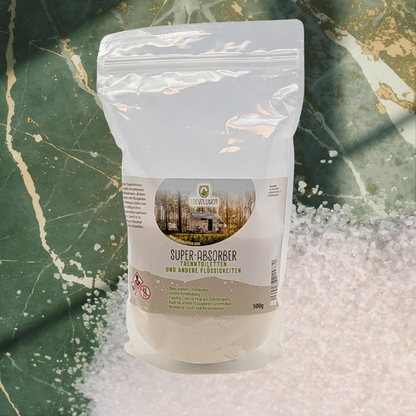 Loovolution - Superabsorber Granulat zum aufsaugen jeglicher Flüssigkeiten
