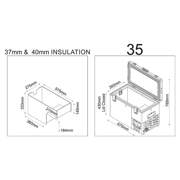 National Luna - NL45 Legacy Smart QC Kühl- und Gefrierbox 12V