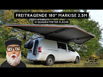 OLC Adventure - 180° freitragende Markise 2,1 m oder 2,5 m